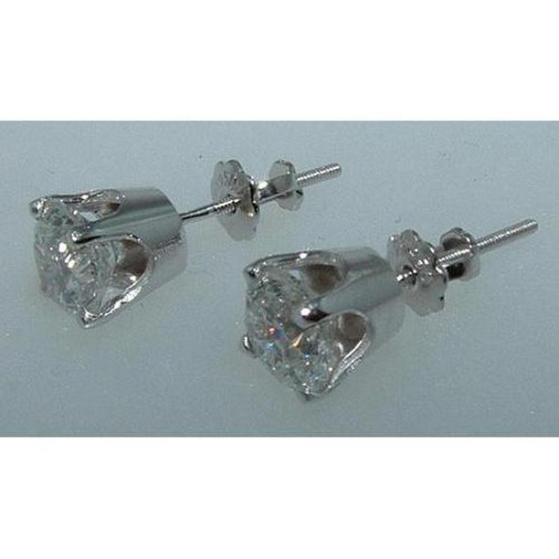 54546 1.20 CT Gold Pair Diamond Stud Earrings