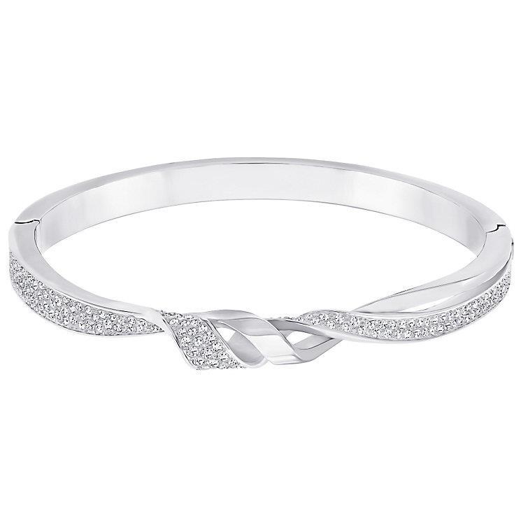 4 CT Gorgeous Round Diamonds Ladies Bangle44 White Gold
