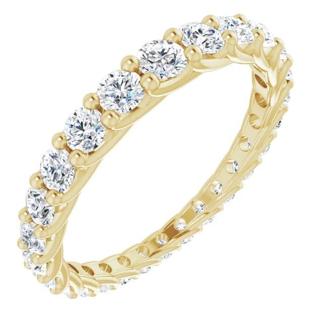 62818 1.30 CT Trellis Setting Womens Diamond Eternity Band, Size 6.5