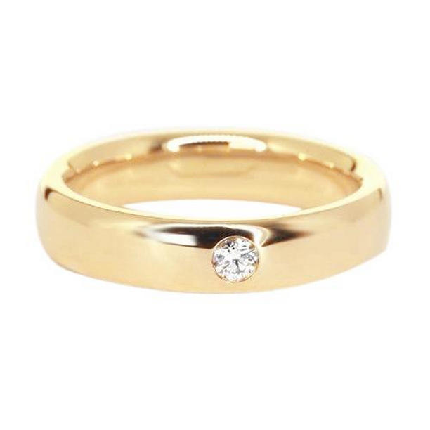 Picture of Harry Chad Enterprises 62862 Bezel Set Diamond Band 0.25 CT 14K Yellow Gold Mens Ring&#44; Size 8