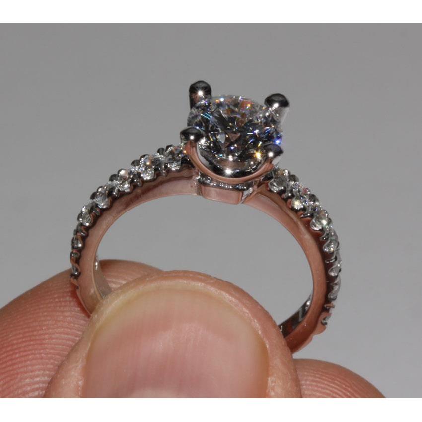 65003 1.51 CT Solitaire Diamond Engagement Ring, 14K White Gold - Size 6.5