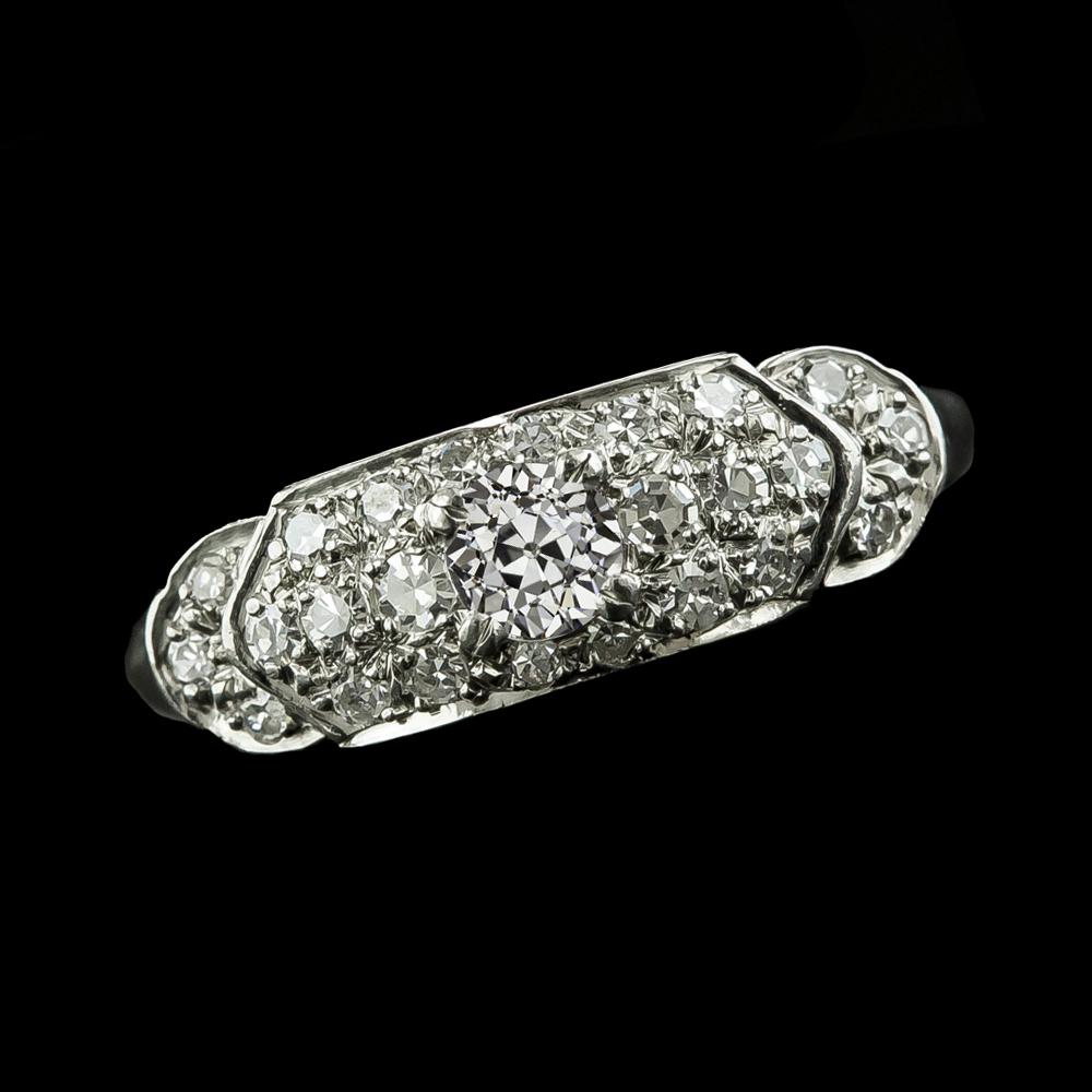 69145 2.50 CT Round Old Miner Diamonds Engagement Ring, 14K Gold - Size 6.5