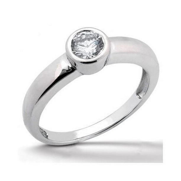 8562 Sparkling Diamonds 1.01 CT Anniversary Ring, White Gold - Size 6.5