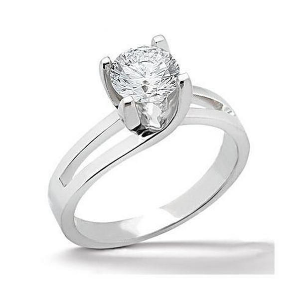 Picture of Harry Chad Enterprises 13350 1.25 CT Diamond Solitaire Womens White Gold Engagement Ring&#44; Size 6.5