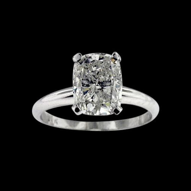 Picture of Harry Chad Enterprises 27434 Radiant Cut 2.25 CT Diamond Solitaire Ring&#44; 14K White Gold - Size 6.5