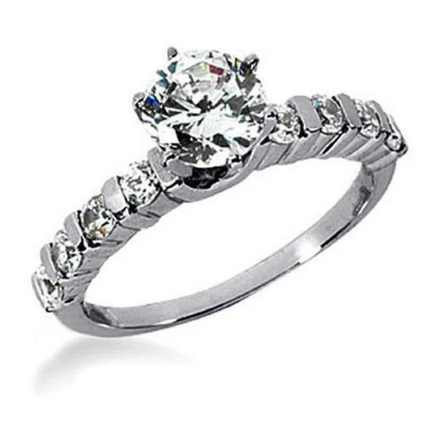 3812 1.80 CT Diamonds Womens White Gold Engagement Ring, Size 6.5