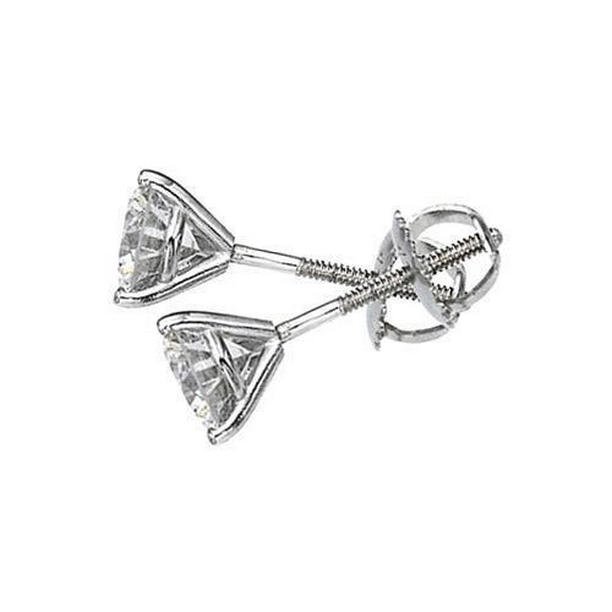 50476 2.02 CT 14K White Gold Martini Style Diamond Stud Earring