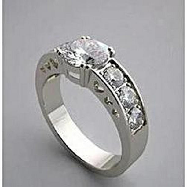 Picture of Harry Chad Enterprises 50484 2.51 CT Diamond Engagement Ring with Accents, 14K White Gold - Size 6.5