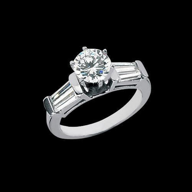 Picture of Harry Chad Enterprises 50517 2.01 CT Diamonds Three Stone Style Engagement Ring, Size 6.5