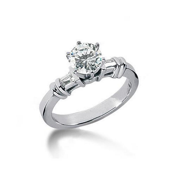 1.85 CT Diamonds Anniversary 3 Stone Gold Ring, Size 6.5