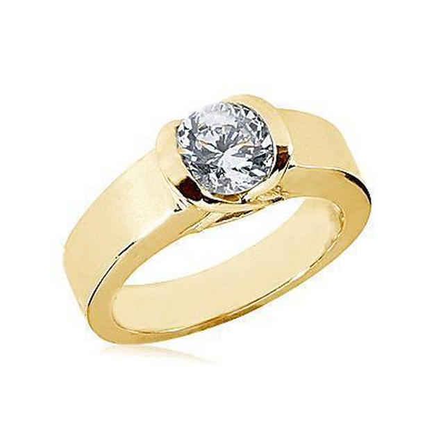 Picture of Harry Chad Enterprises 50586 1.51 CT Beautiful Diamond Engagement Ring&#44; Yellow Gold - Size 8