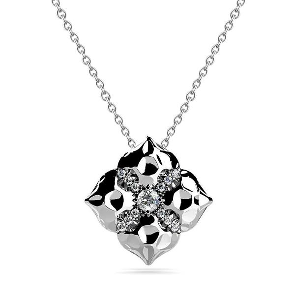 Picture of Harry Chad Enterprises 56683 Round Brilliant 2.50 CT Diamonds Pendant Necklace&#44; 14K White Gold