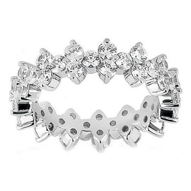56757 Round Diamond 2.40 CT Womens Eternity Wedding Band, Size 6.5