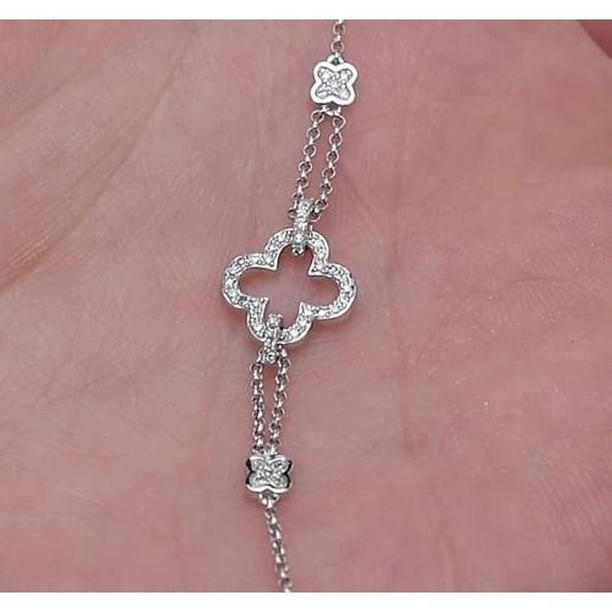 57677 Diamond Crosses 2.50 CT Womens Bracelet, White Gold