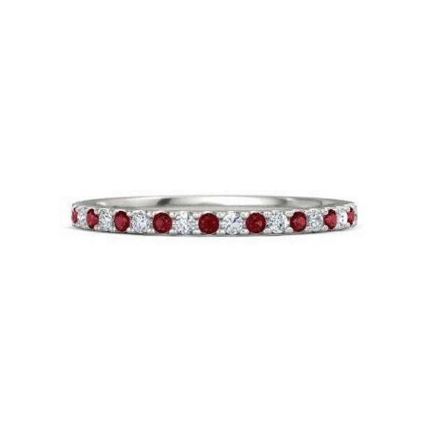 60025 0.60 CT F Vs1 AAA Diamond Anniversary Band, Size 6.5