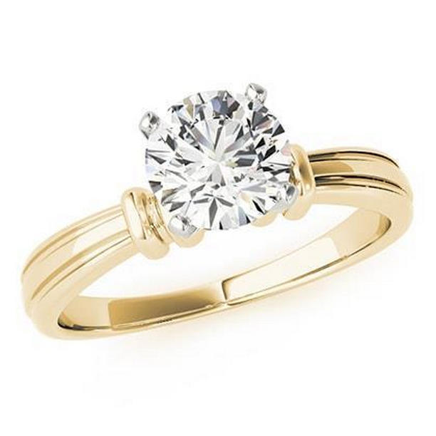 Picture of Harry Chad Enterprises 64418 2.50 CT Big Round Diamond Solitaire Ring&#44; 14K Yellow Gold - Size 6.5