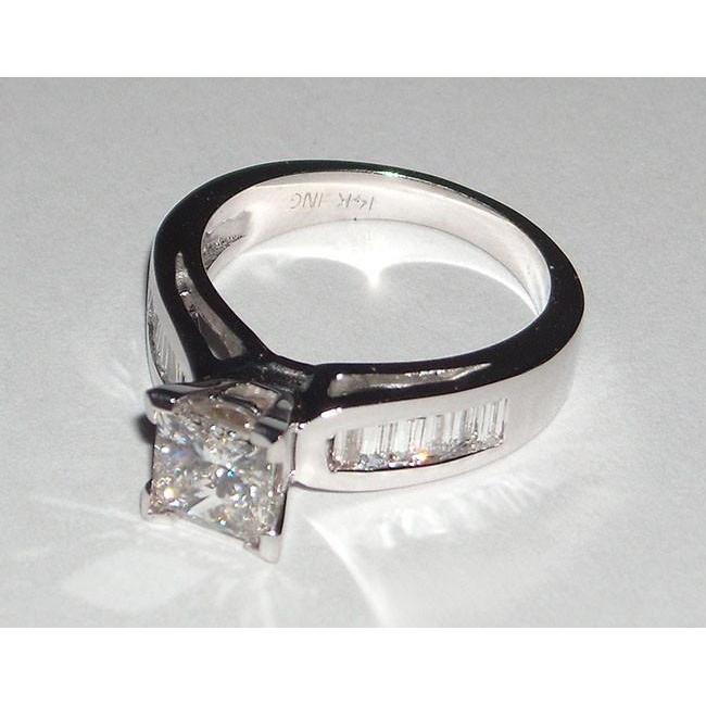 Picture of Harry Chad Enterprises 14157 2.35 CT Princess Diamond Engagement Ring&#44; 14K White Gold - Size 6.5