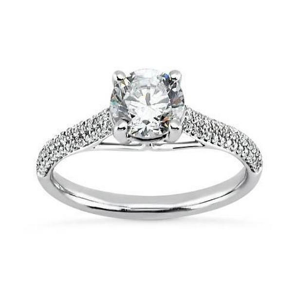 Picture of Harry Chad Enterprises 1483 2.25 CT Diamond Engagement Ring with Accents&#44; 14K White Gold - Size 6.5