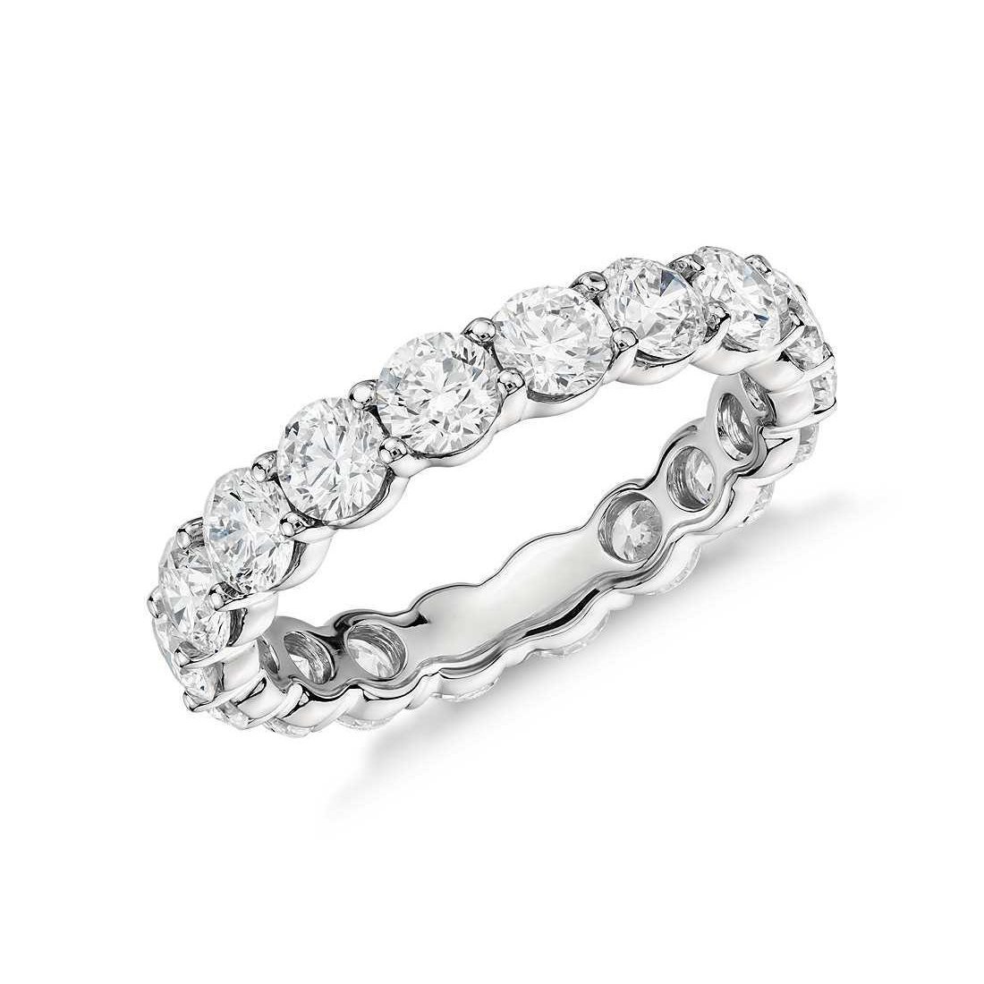 Picture of Harry Chad Enterprises 28246 3.60 CT Round Diamonds Engagement Band&#44; 14K White Gold - Size 6.5