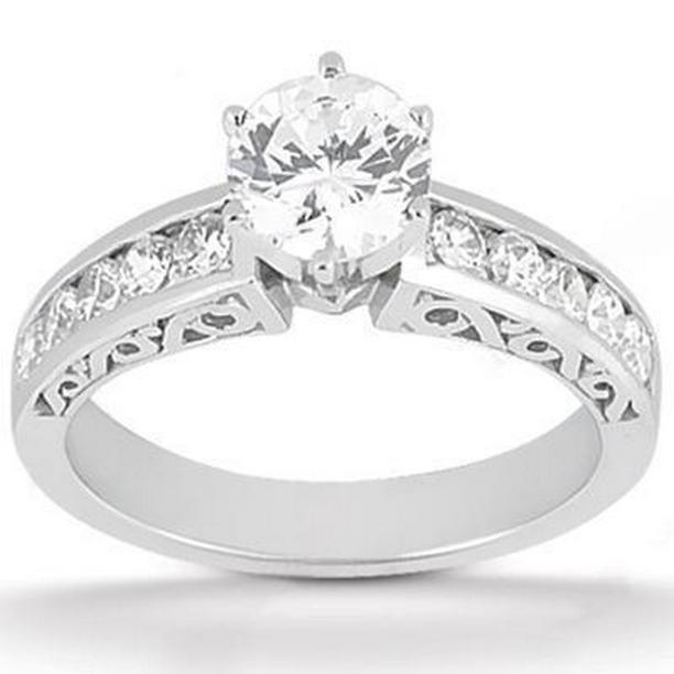 Picture of Harry Chad Enterprises 34035 1.51 CT Womens Diamond Engagement Ring with Accents, Size 6.5