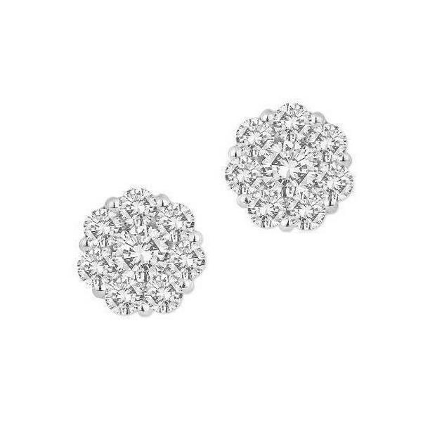 6.20 CT Gorgeous Round Diamond Ladies Stud Pave Earrings