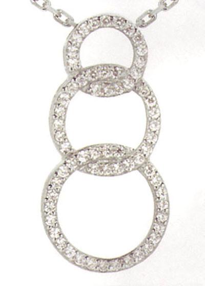 1.62 CT 14K Journey Circle of Life Diamond Pendant
