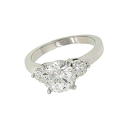 Picture of Harry Chad Enterprises HC12566-6 2.65 CT 14K Gold Diamond 3-Stone Wedding Ring