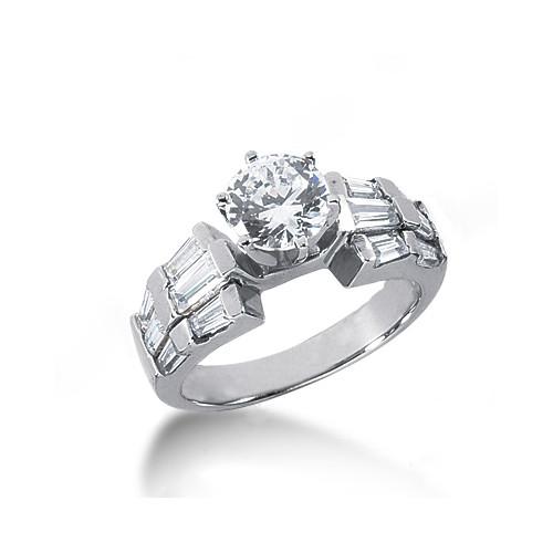 Picture of Harry Chad Enterprises HC12587 3 CT 14K White Gold Round Diamond Anniversary Ring