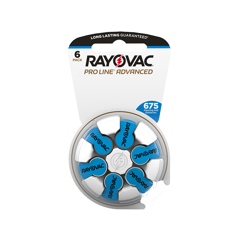 Picture of Rayovac RV-PROBATT675-60 675 ProLine Advanced Mercury-Free Hearing Aid Batteries - 60 per Box