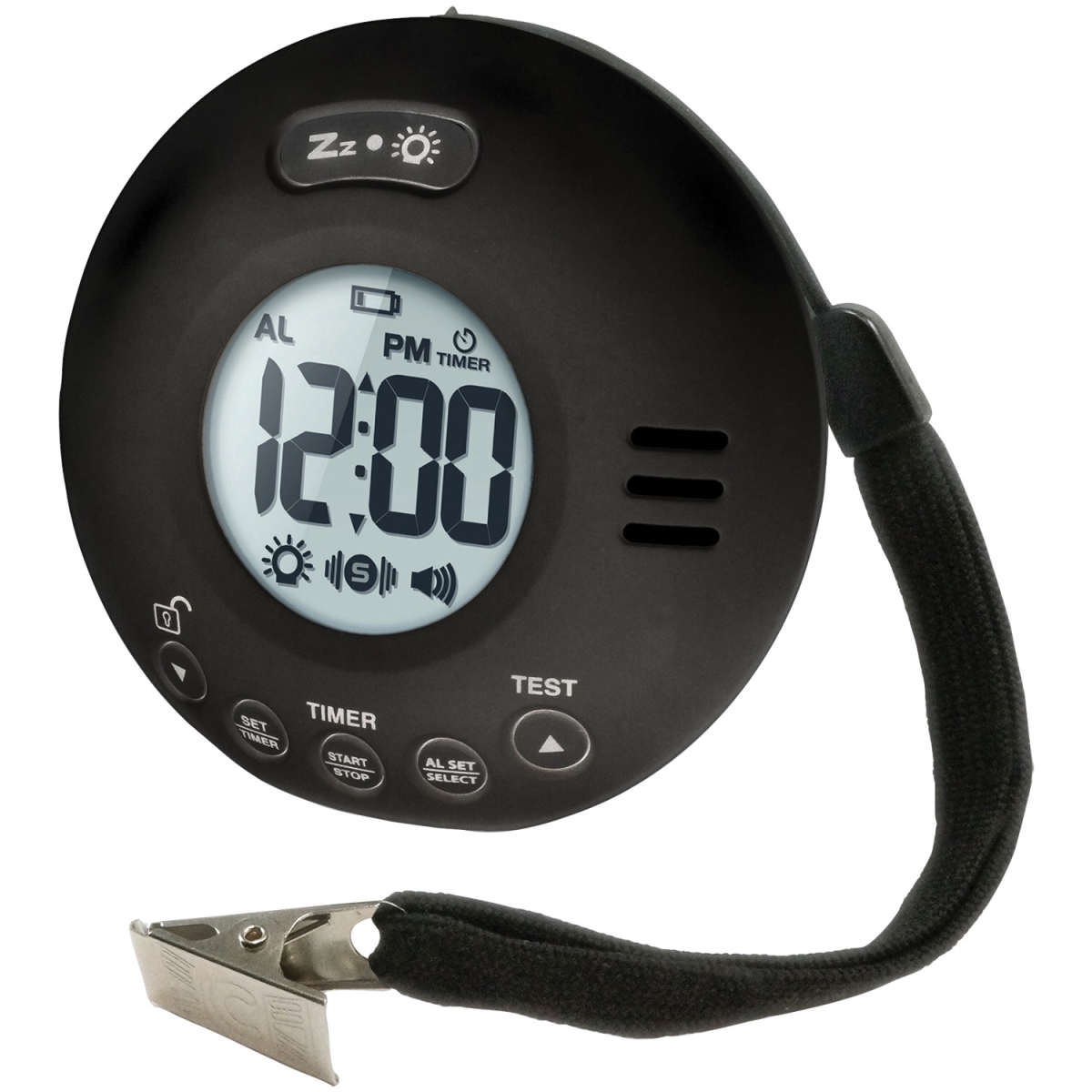 Picture of Clarity CL-WA-JOLT-B Wake Assure Jolt Vibrating Bed Shaker Alarm Clock - Black