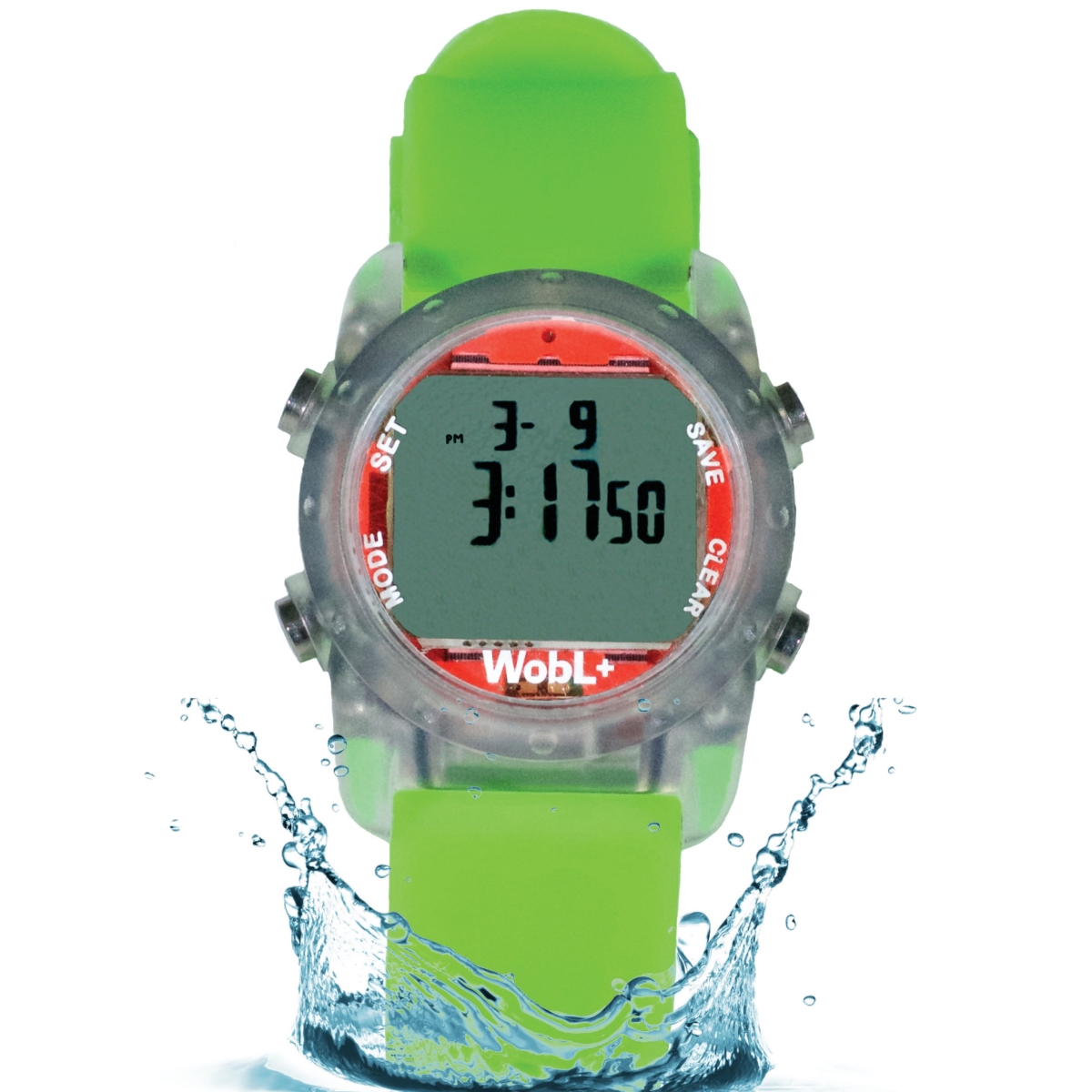 Picture of Harris Communications HC-WOBL-GR WOBL Plus Vibrating Watch&#44; Green