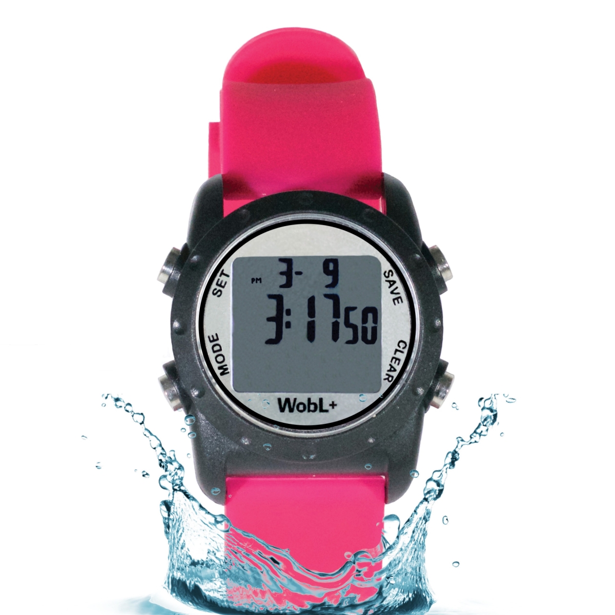 Picture of Harris Communications HC-WOBL-PK WOBL Plus Vibrating Watch&#44; Pink
