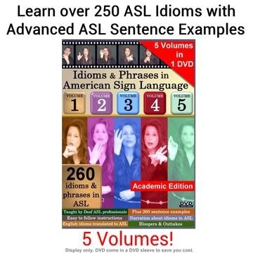 Picture of Harris Communications DVD492 American Sign Language Idioms & Phrases Academic Edition - Volume 1-5