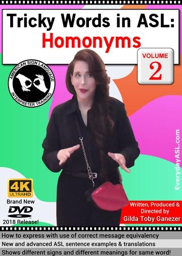 Picture of Harris Communications DVD469 Tricky Words in ASL - Homonyms DVD, Volume 2