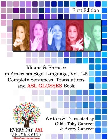 Picture of Harris Communications B1369 Idioms & Phrases in ASL Glosses Book&#44; Volume 1-5