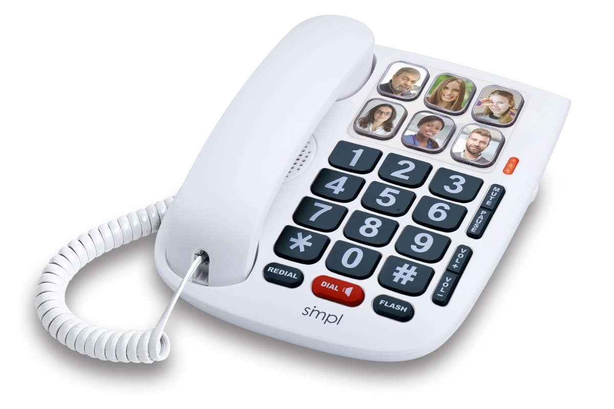 Picture of Harris Communications HC-SMPL-PHOTOPHONE SMPL Amplified Plus Hands-Free Dialing Photo Phone