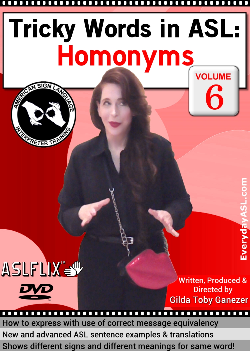 Picture of Harris DVD507 Vol. 6 Tricky Words in ASL Homonyms