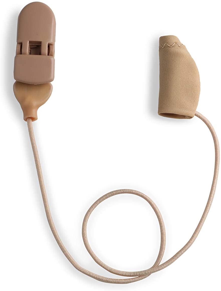 EG-MICROMONO-TN Mono Micro Corded Hearing Aids, Beige - Up to 1 in.