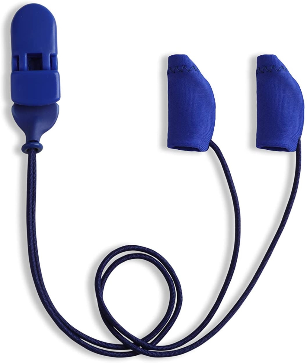 Picture of Ear Gear EG-MICROCORD-BL 1 in. Micro Corded Binaural Hearing Aids Protectors, Blue
