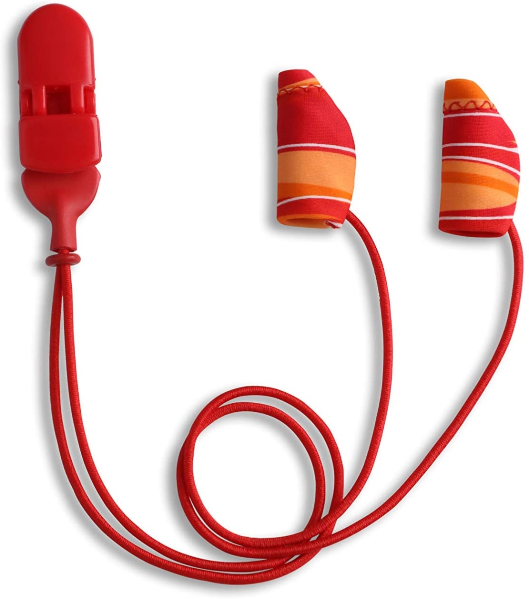 Picture of Ear Gear EG-MICROCORD-OR 1 in. Micro Corded Binaural Hearing Aids&#44; Orange & Red