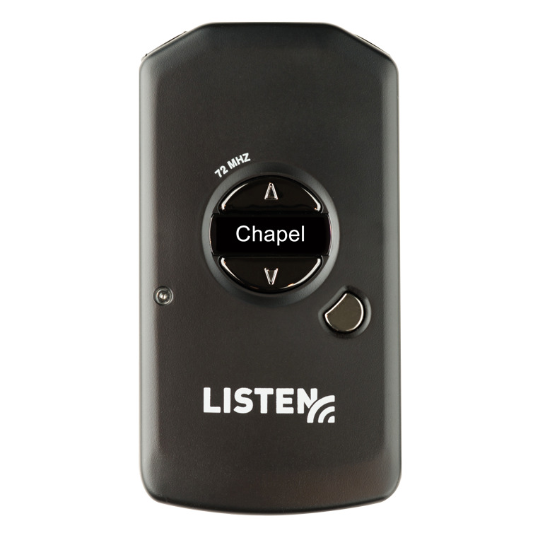 Picture of Listen Technologies LT-MH-5200-072 MH-5200-072 Meeting House Receiver, Black