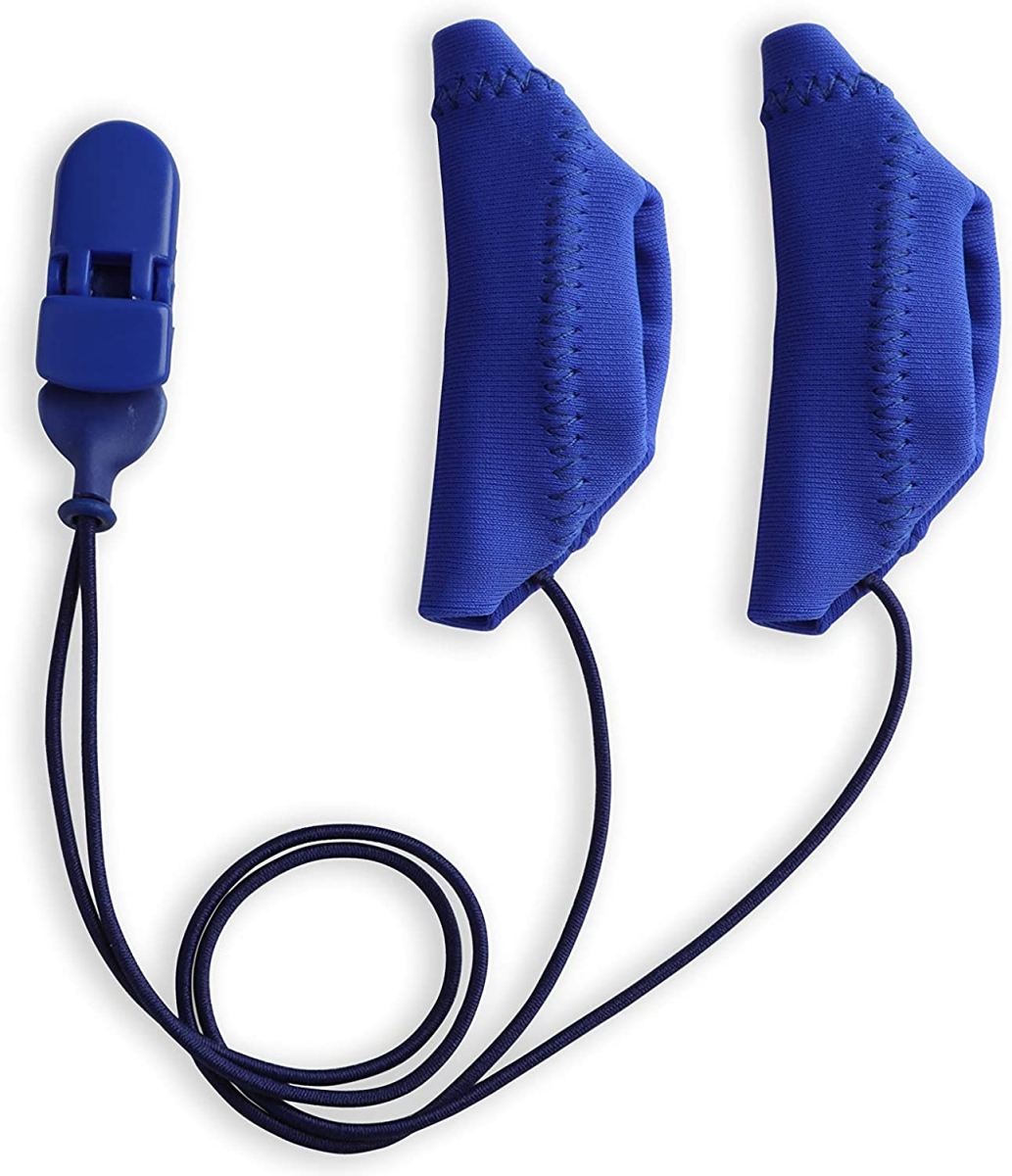 Picture of Ear Gear EG-COCHCORD-BL Binaural Cochlear Corded Cover, Blue