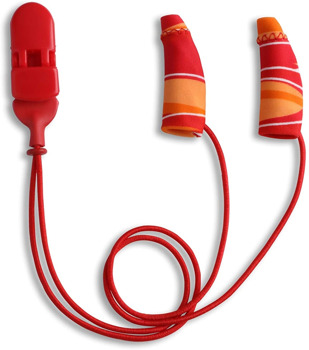 Picture of Ear Gear EG-MINICORD-OR 1-1.25 in. Mini Corded Binaural Hearing Aids&#44; Orange & Red