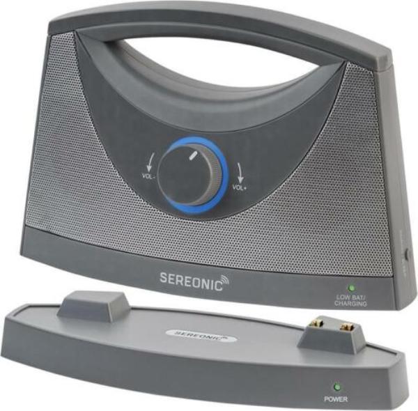 SRN-BT-200-GY Wireless TV Speaker - Light Grey -  Serene Innovations