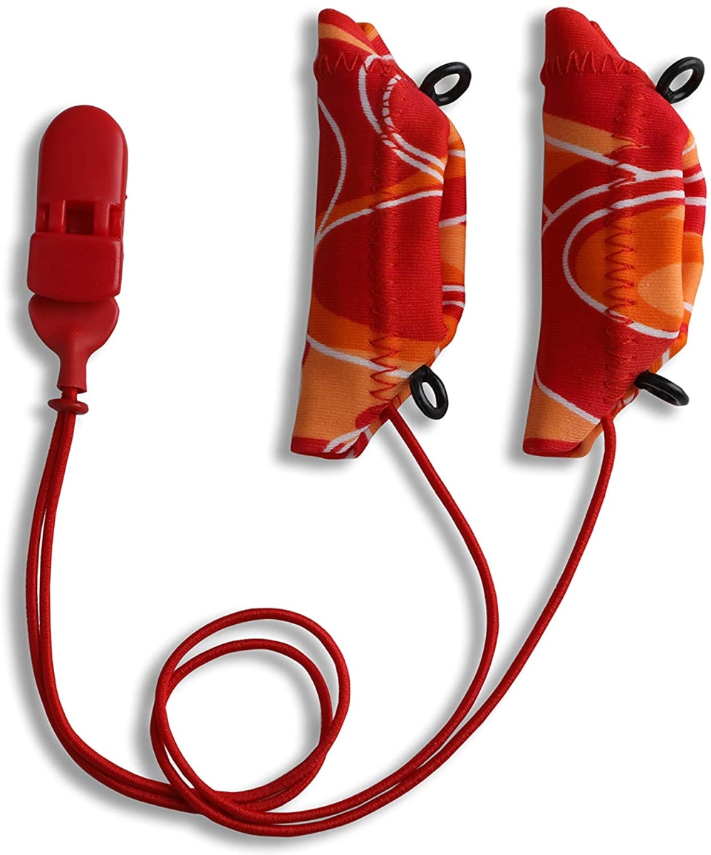 EG-COCHCORD-EYE-OR Cochlear Corded Eyeglasses - Orange & Red