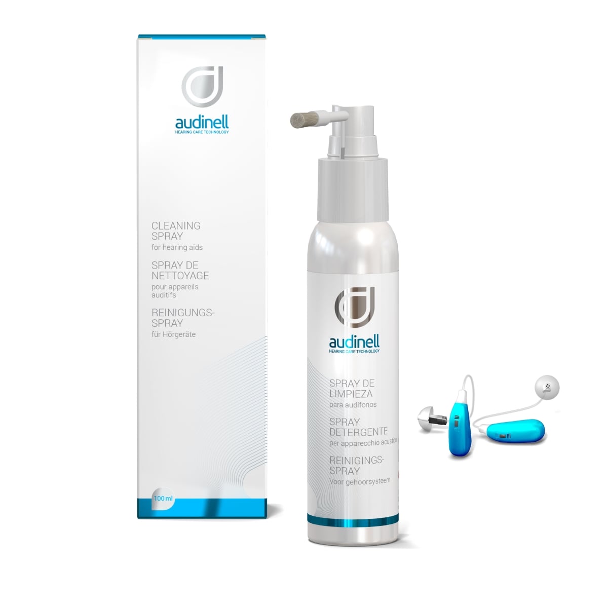 NELL1-SN100 100 ml Audi Nell Cleaning Spray & Brush