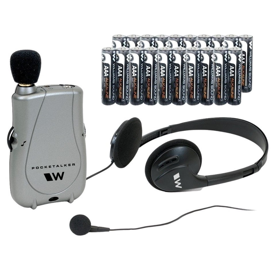 Picture of Williams Sound WS-PKTD1-EH-20 Pocket Talker Ultra Personal Sound Amplifier Duo Pack System