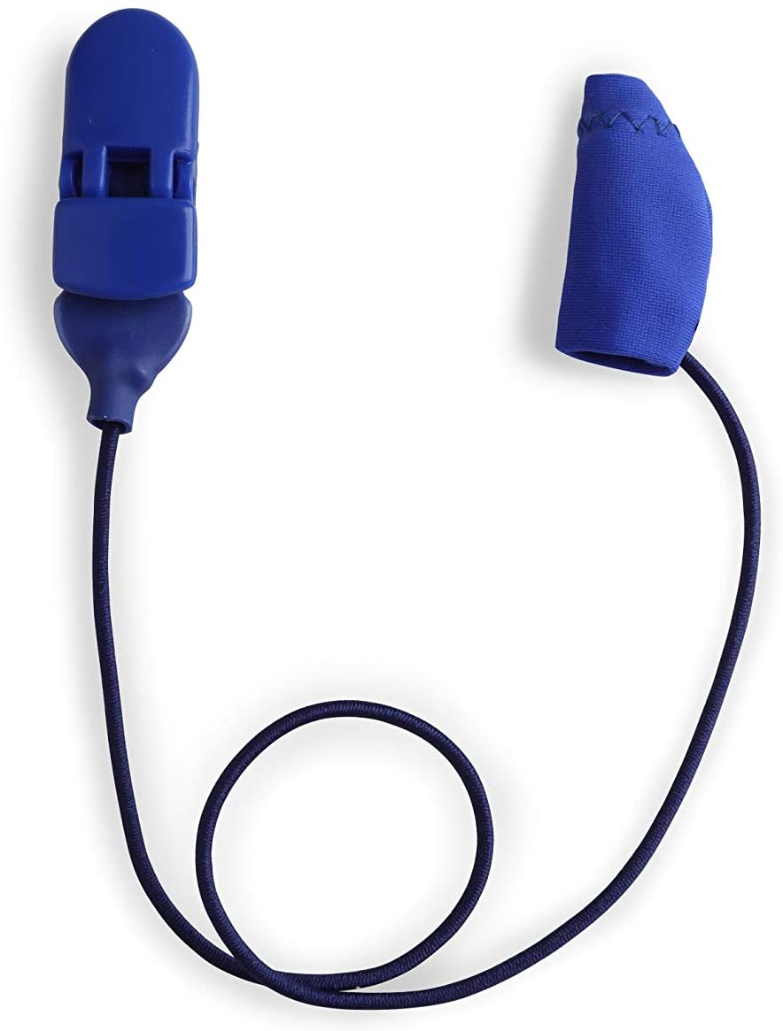 EG-MICROMONO-BL 1 in. Micro Corded Mono Hearing Aids - Blue