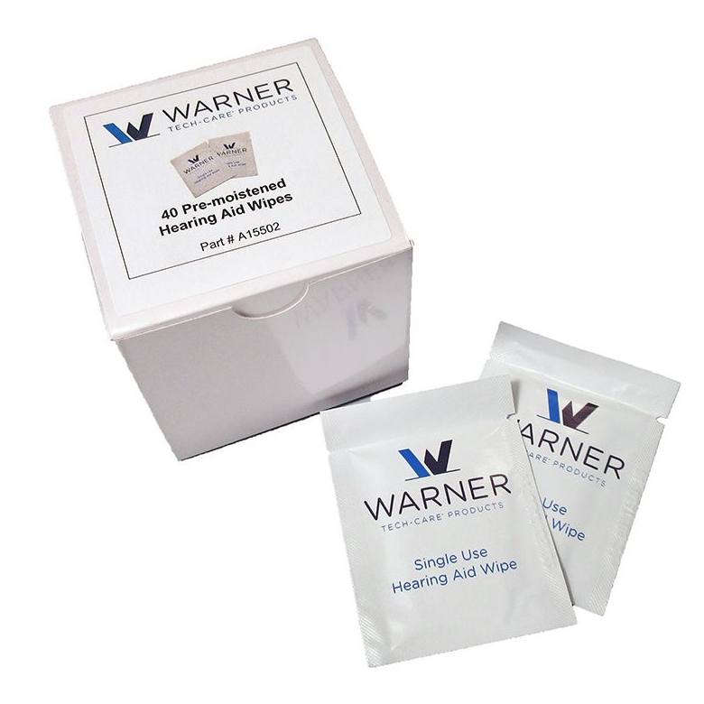 AUD213 Hearing Aid Wipes - Box of 40