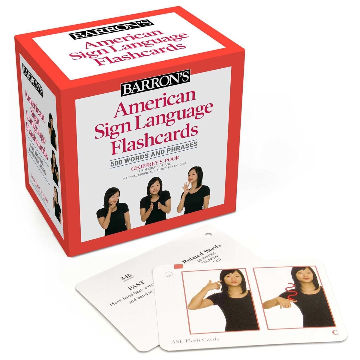 Barrons BARRONS-ASL-FC ASL Flashcards 2nd Edition 500 Words & Phrases